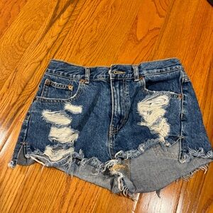 Size 6 distressed jean shorts from Pull&Bear
